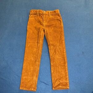 Gap boys size 7 regular stretch slim corduroy pants brown